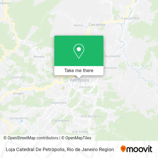 Loja Catedral De Petrópolis map