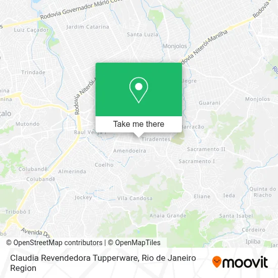 Claudia Revendedora Tupperware map