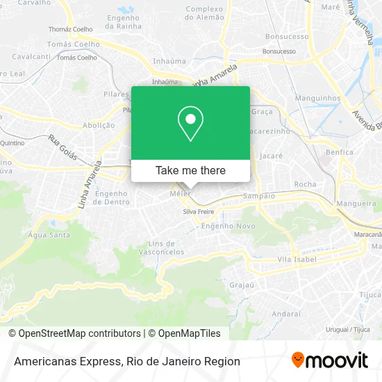 Americanas Express map