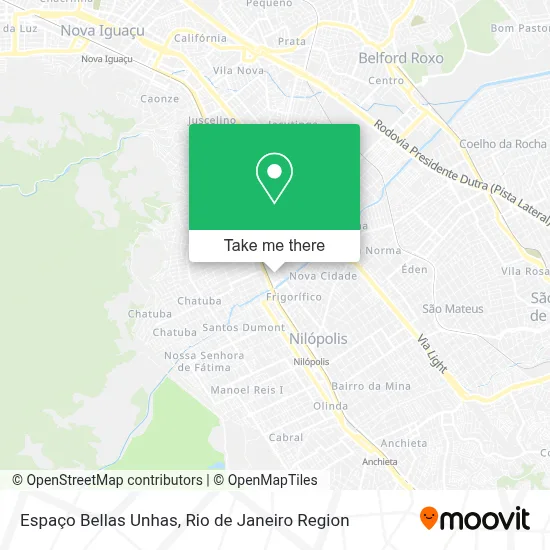 Espaço Bellas Unhas map