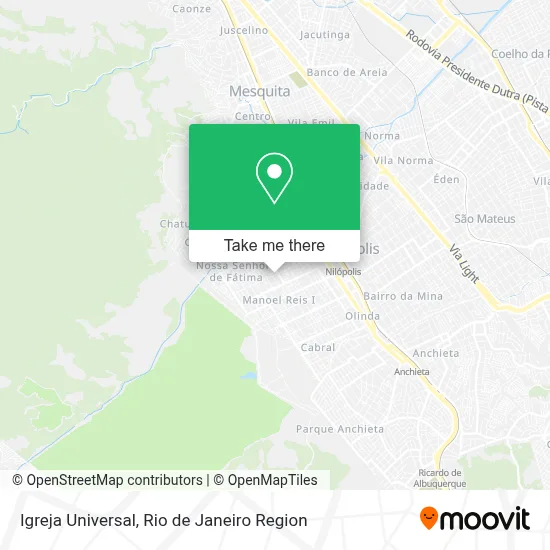 Igreja Universal map