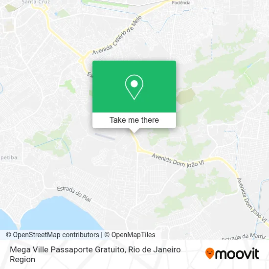 Mega Ville Passaporte Gratuito map