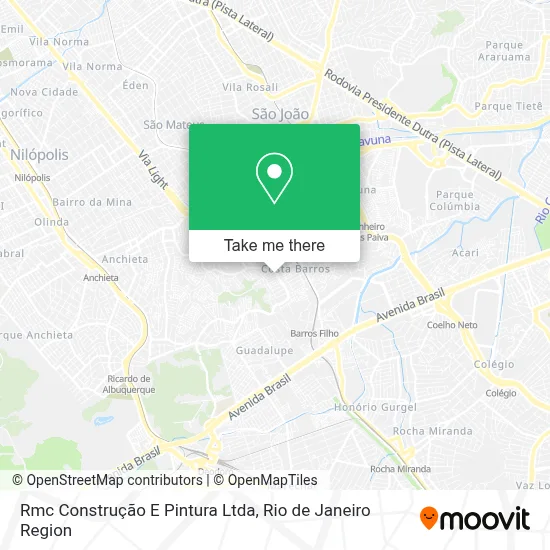 Rmc Construção E Pintura Ltda map