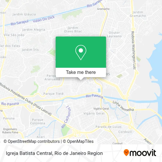 Igreja Batista Central map
