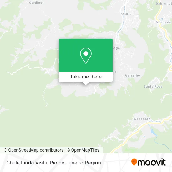 Chale Linda Vista map