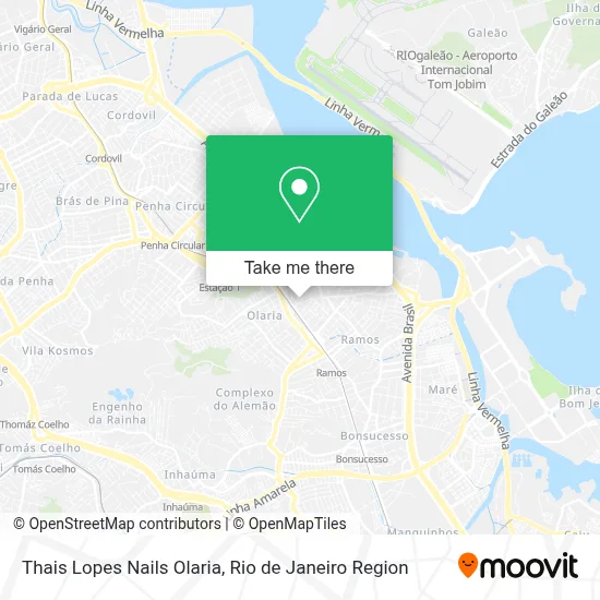 Thais Lopes Nails Olaria map