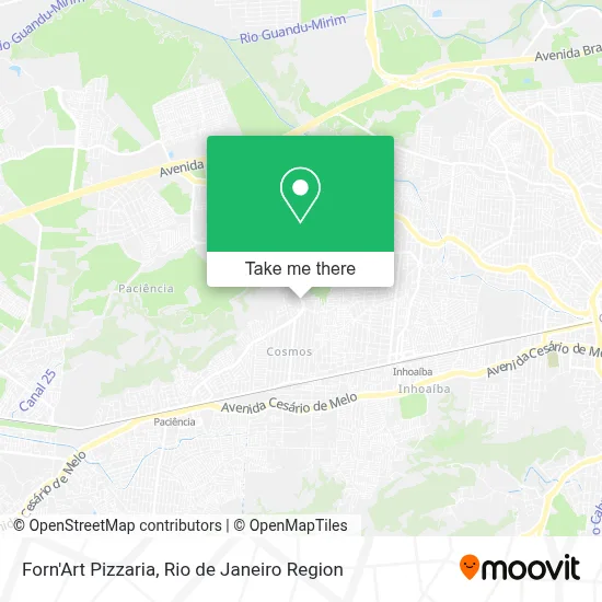 Forn'Art Pizzaria map