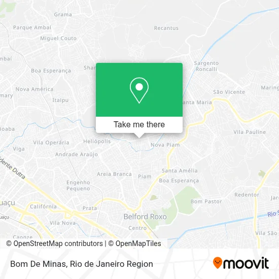Bom De Minas map
