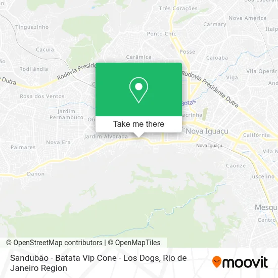 Sandubão - Batata Vip Cone - Los Dogs map