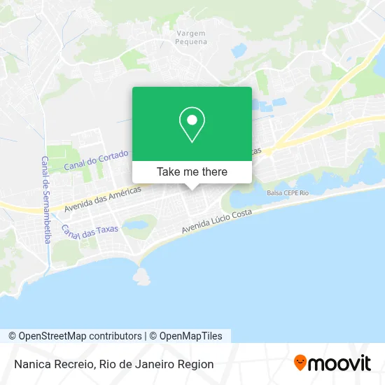 Nanica Recreio map