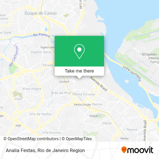 Analia Festas map