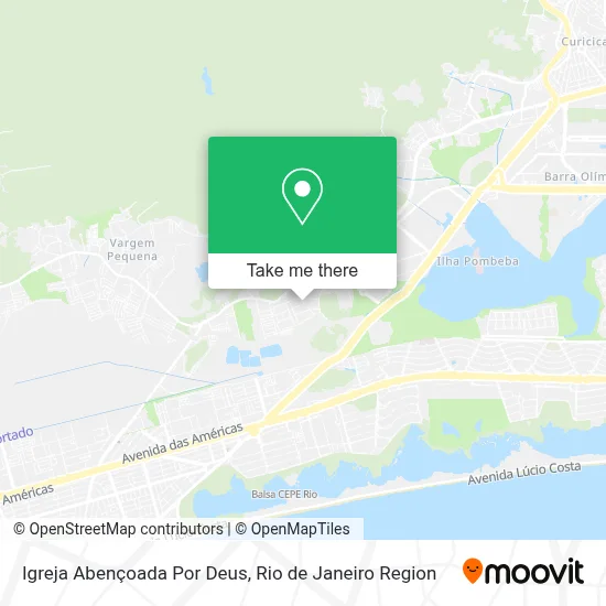 Igreja Abençoada Por Deus map