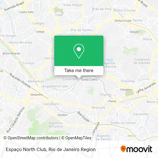 Espaço North Club map