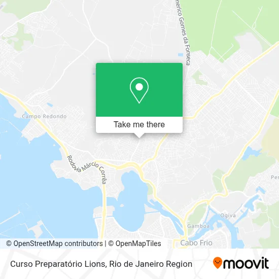 Curso Preparatório Lions map