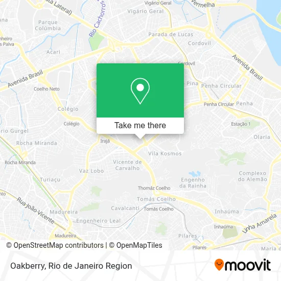 Oakberry map
