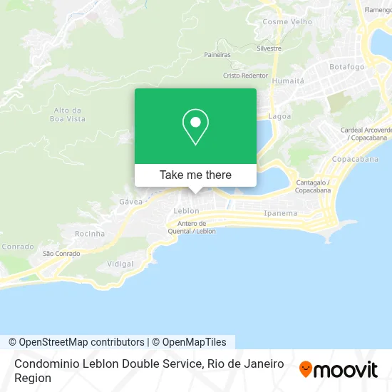 Condominio Leblon Double Service map