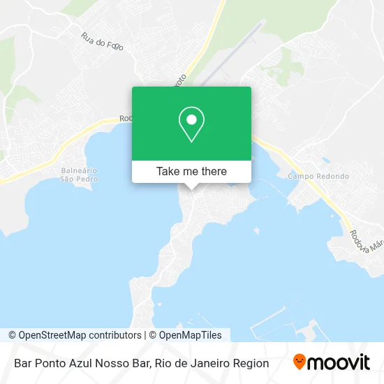 Bar Ponto Azul Nosso Bar map