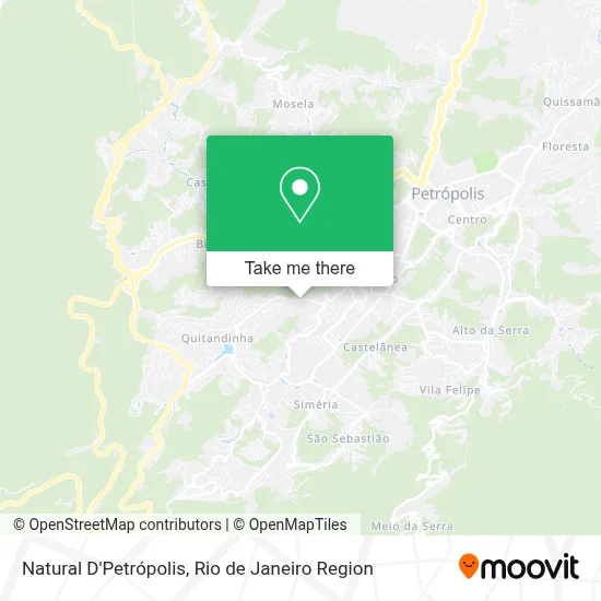 Natural D'Petrópolis map