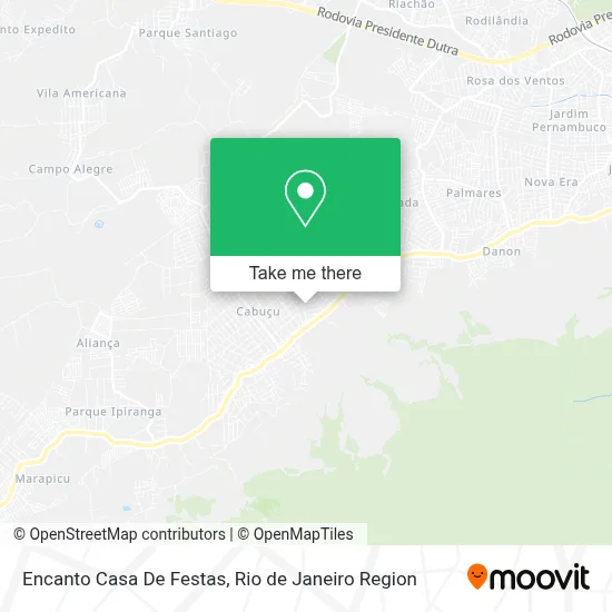 Encanto Casa De Festas map