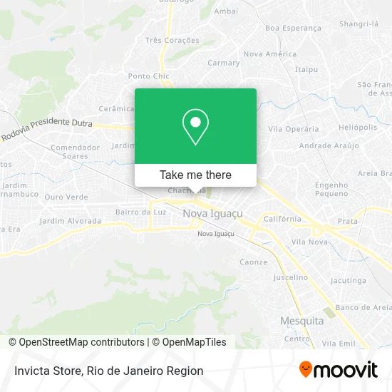 Invicta Store map