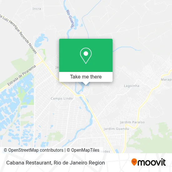 Cabana Restaurant map