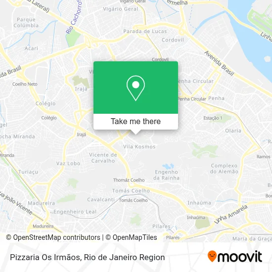 Pizzaria Os Irmãos map