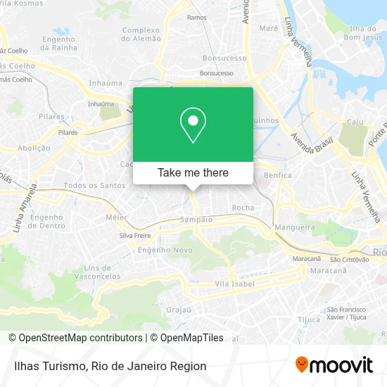Ilhas Turismo map