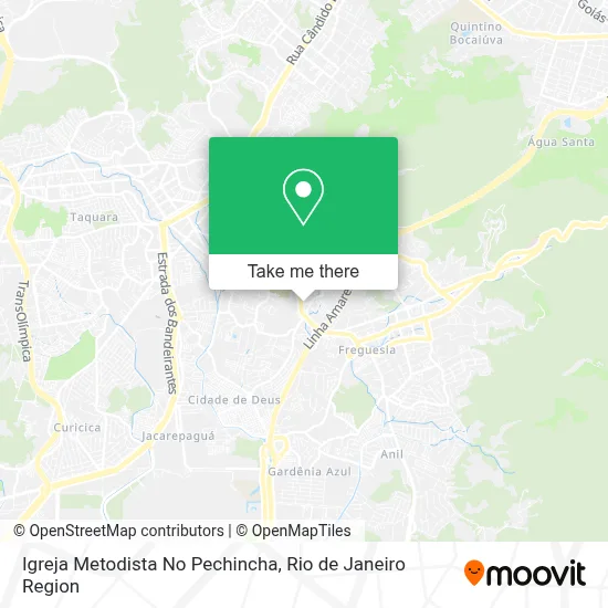 Igreja Metodista No Pechincha map