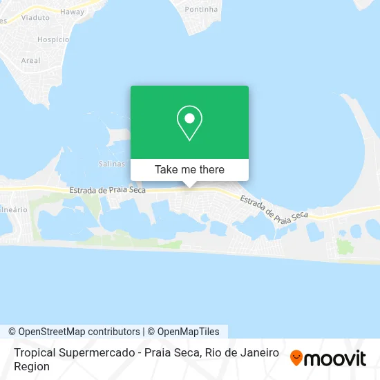 Tropical Supermercado - Praia Seca map
