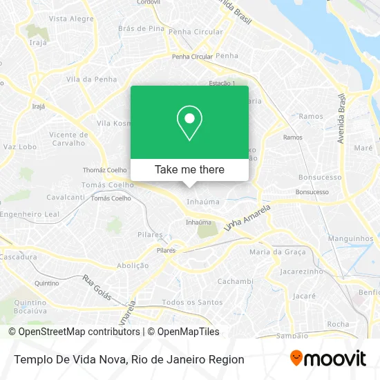 Templo De Vida Nova map