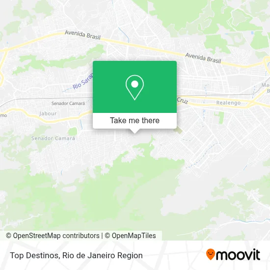 Top Destinos map