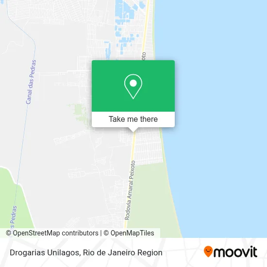 Drogarias Unilagos map