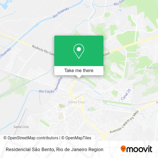 Residencial São Bento map