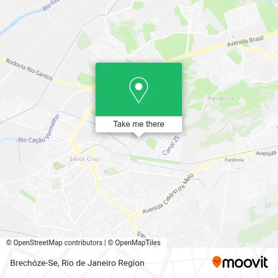 Brechóze-Se map