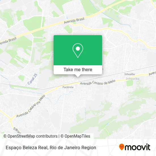 Espaço Beleza Real map