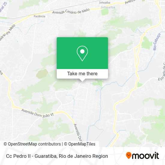 Cc Pedro II - Guaratiba map