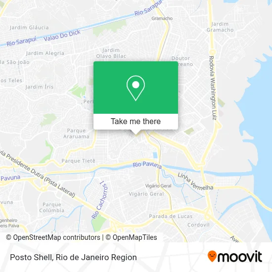 Posto Shell map