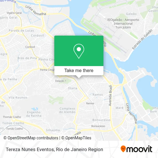 Tereza Nunes Eventos map