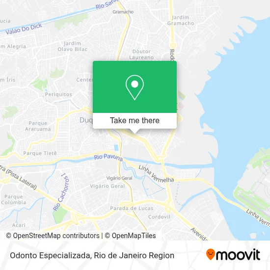 Odonto Especializada map