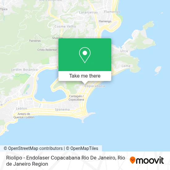 Riolipo - Endolaser Copacabana Rio De Janeiro map