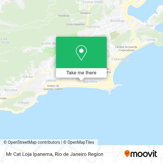 Mr Cat Loja Ipanema map