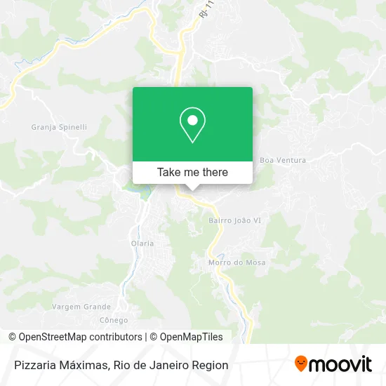 Pizzaria Máximas map