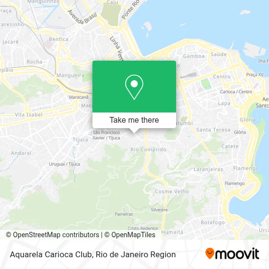 Aquarela Carioca Club map