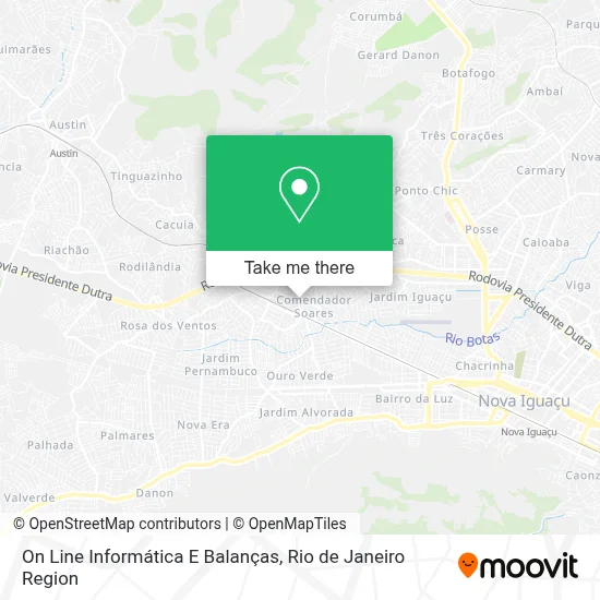 On Line Informática E Balanças map