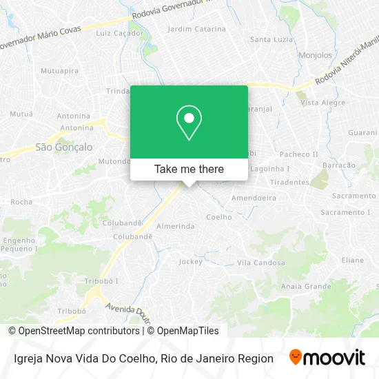 Igreja Nova Vida Do Coelho map