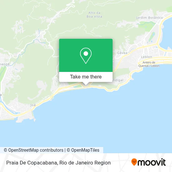Praia De Copacabana map