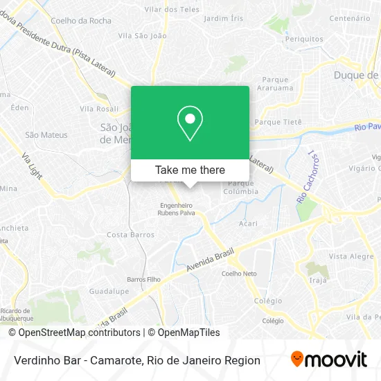Verdinho Bar - Camarote map