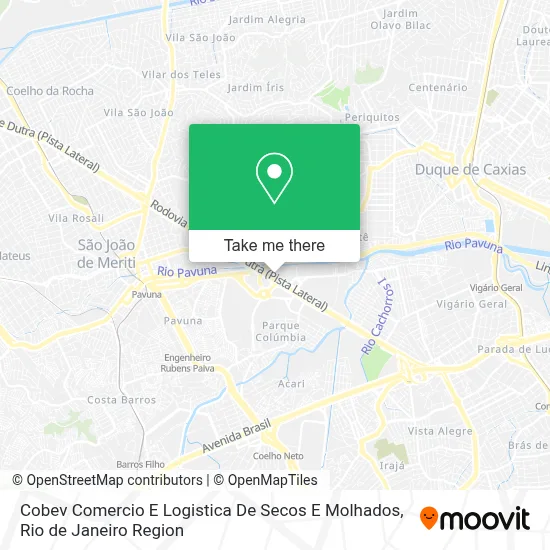 Cobev Comercio E Logistica De Secos E Molhados map