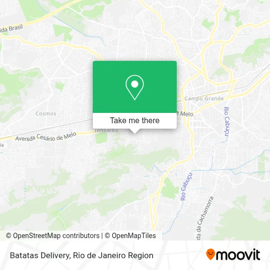 Batatas Delivery map