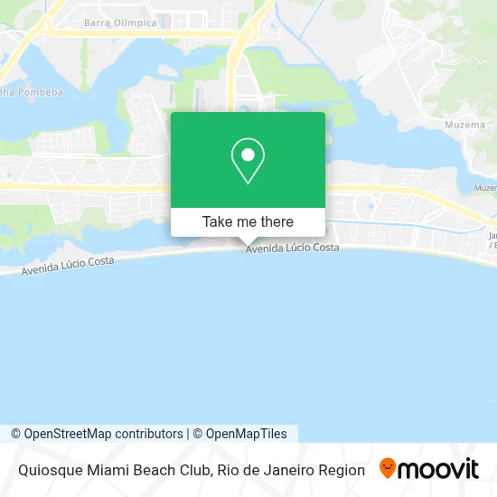 Quiosque Miami Beach Club map